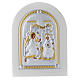 Greek silver icon Annunciation, gold finish 20x15 cm s1