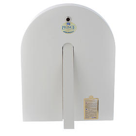 Icone argento e oro con riza: Icona argento 20x15 cm Annunciazione finiture dorate