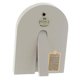 Icone argento e oro con riza: Icona Cristo Libro Aperto 14x10 argento 925 finiture dorate