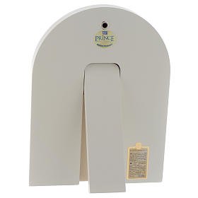 Icone argento e oro con riza: Icona Cristo Libro Aperto 20x14 argento 925 finiture dorate