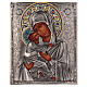 Icon Virgin of Vladimir with riza, enamelled 25x20 cm Poland s1
