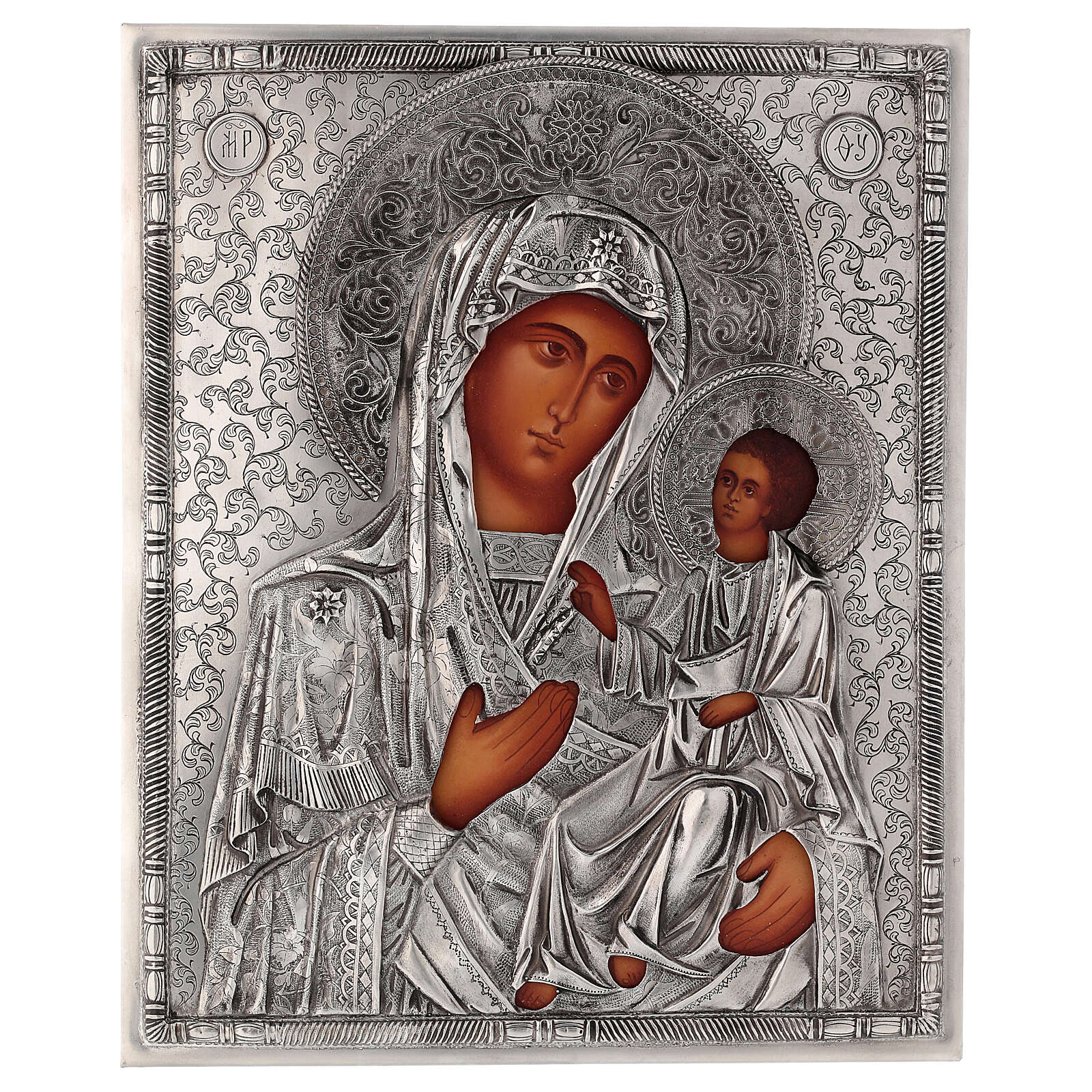 Iveron icon with riza painted, 25x20 cm Poland online sales on