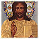 Icono esmaltado Cristo capa dorada pintado riza 30x25 cm Polonia s2