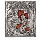 Icono Virgen de Ivron riza lúcida Polonia 30x25 cm pintado s2