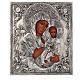 Icon Our Lady of Iveron polished riza, Poland 30x25 cm painted s1