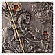 Icono San Jorge pintado con riza 30x25 cm Polonia s2