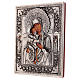 Icona Madonna di Fiodor dipinta 20x16 cm Polonia riza s3