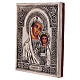 Icona Madonna di Kazan dipinta a mano con riza 16x12 cm Polonia s3
