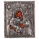 Ícone Virgem de Vladimir pintado com oklad 16x12 cm Polónia s1