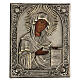 Icône Mère de Dieu de Bogoloubska peinte riza Pologne 48x40 cm s1