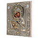 Madonna Vladimir icona dipinta riza polacca 30X20 cm s3