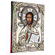 Ícone Cristo Pantocrator com riza 31,5x26 cm Polónia s4