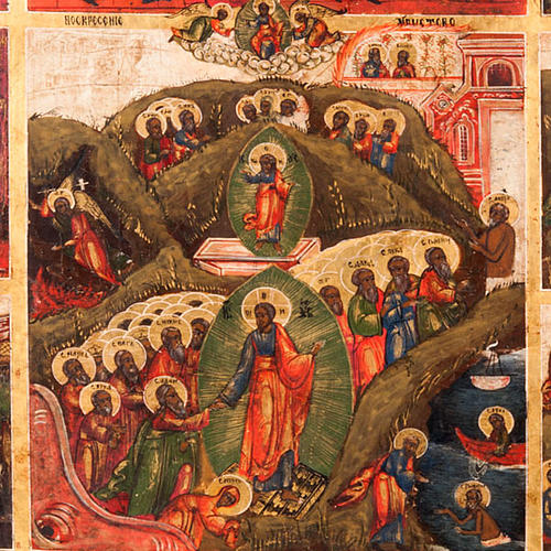 Antique icon 'The 12 great feasts of the liturgical year&#0 2