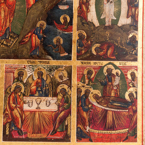 Icona antica "Le dodici grandi feste dell'anno liturgico" 7