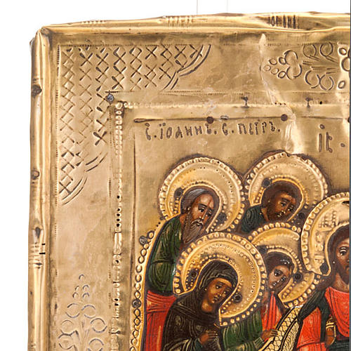 Icon Christ in Majesty, Glory, Deeis - antique. 2