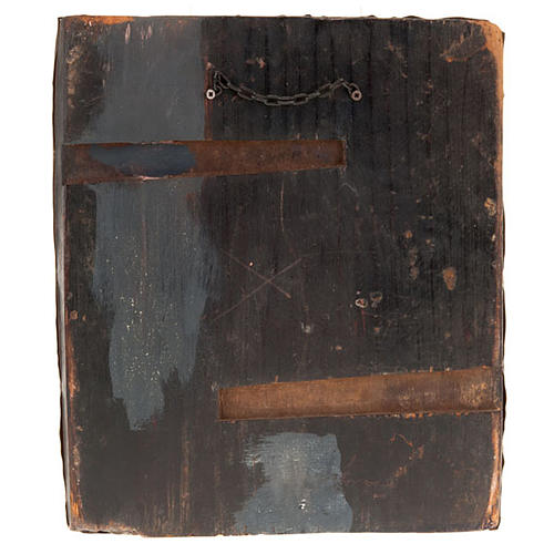 Icona antica Cristo in trono con Deesis (supplica) 4