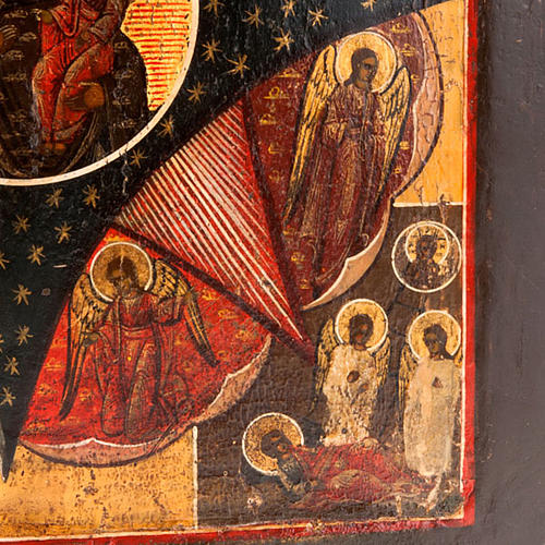 Antique icon 'Our Lady and the burning thorn bush' 4