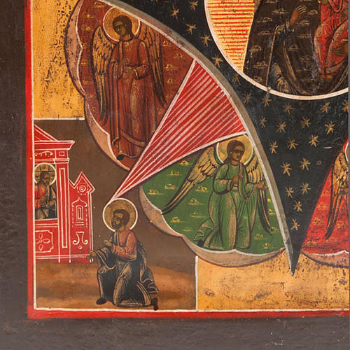 Antique icon 'Our Lady and the burning thorn bush' 6