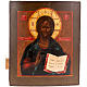 Icona antica russa "Cristo Pantocratore" s1