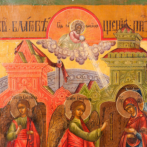 Ancient icon of the "annunciation" 3