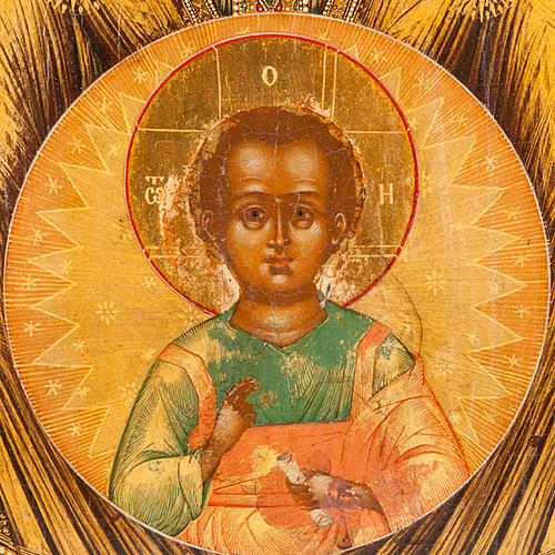 Antique icon 'Our lady of the Sign' 3