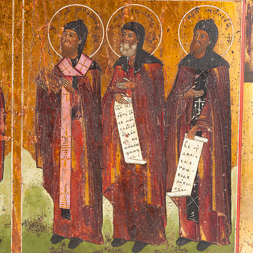 Ancient russian icon 4 parts 4