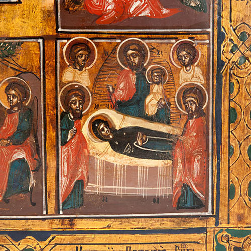 Icona antica "Le dodici grandi feste dell'anno liturgico" 5