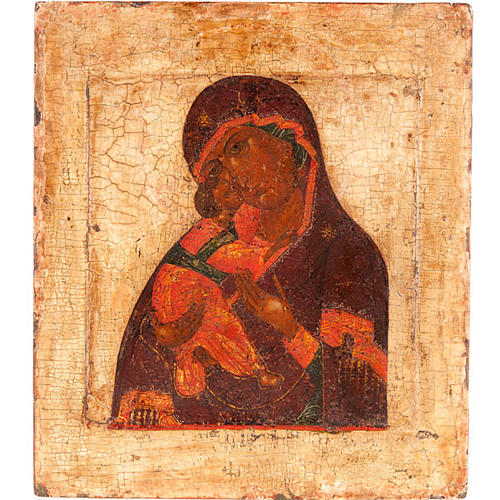 Ancient icon of Our Lady of Vladimir 1