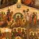 Ikona rosyjska antyk 'dwanaście świąt roku liturgicznego' s6