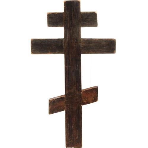 Crocefisso ortodosso antico XIX secolo 3