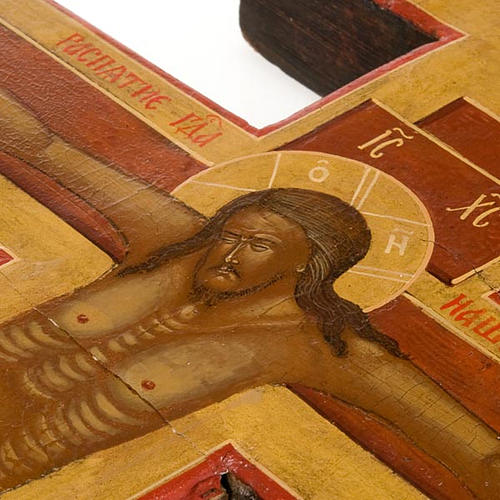 Crocefisso ortodosso antico XIX secolo 4