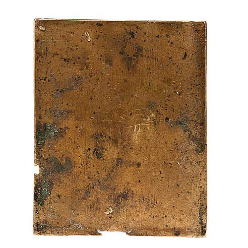Icona antica bronzo '700 "S.Dimitri, S.Giovanni, Joakim" Russia 2