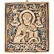 Icona da viaggio antica bronzo "San Nicola" Russia s1