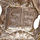 Icona antica "Cristo Pantocratore" riza bronzo asportabile s7