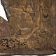 Icona antica "Cristo Pantocratore" riza bronzo asportabile s8