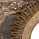 Icona antica "Cristo Pantocratore" riza bronzo asportabile s9