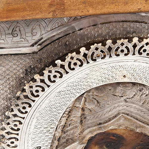 Icona antica "Madre di Dio di Kazan" Russia cofanetto con vetro 6