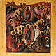 Antique Russian icon, Sixteen Great Feasts, Mstjora XIX century s2