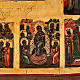 Antique Russian icon, Sixteen Great Feasts, Mstjora XIX century s3