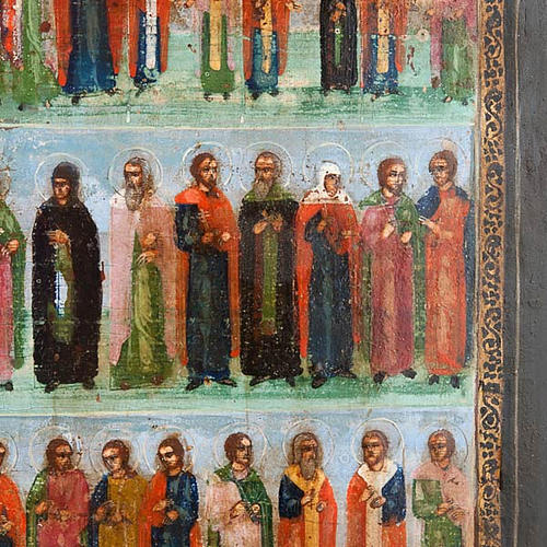 Icona russa antica "Menologio di Settembre" XIX secolo 2
