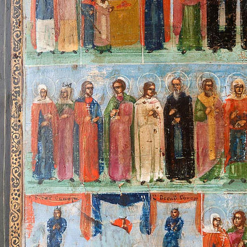 Icona russa antica "Menologio di Settembre" XIX secolo 3