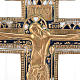 Crocifisso ortodosso antico in bronzo XVIII secolo s3