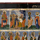 Old Menological Icon, all Saints of February, Mstjora s4