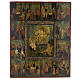 Icono antiguo "doce grandes fiestas" Mstjora XIX sig s1