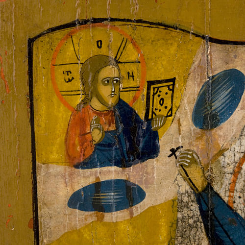 Icona antica "San Giorgio" Mstjora XIX secolo 5