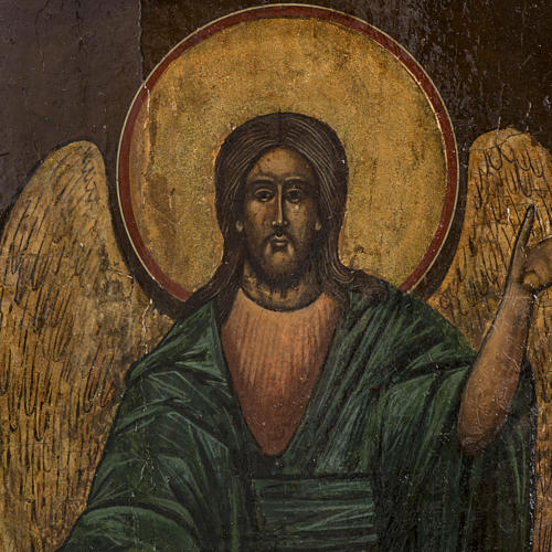 Icona antica russa "San Giovanni Battista precursore e scene" 2