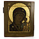Icône russe ancienne Sainte Vierge de Kazan XIX siècle s4