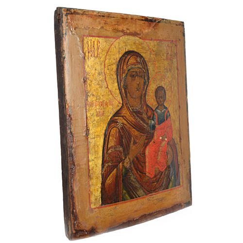 Antique Russian icon, Our Lady of Smolensk XVIII century 2