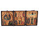 Triptyque de voyage russe ancien XIX siècle s2