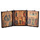 Trittico da viaggio russo antico XIX secolo s1